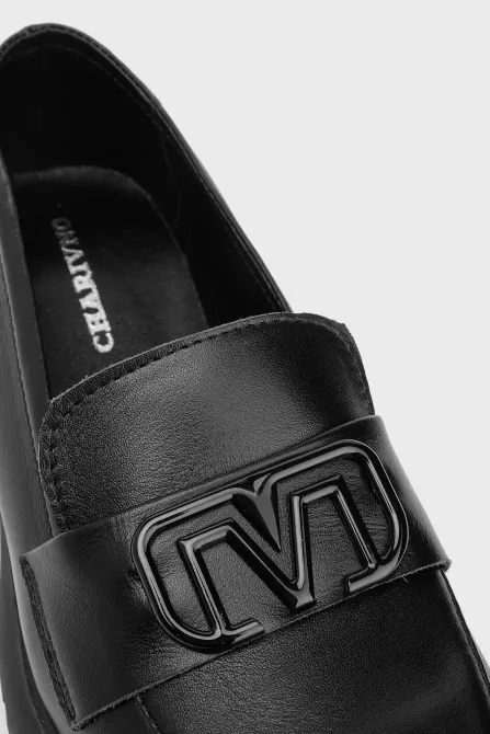 Лофери 167 чорний - Купуй стильне взуття в інтернет магазині Charivno 