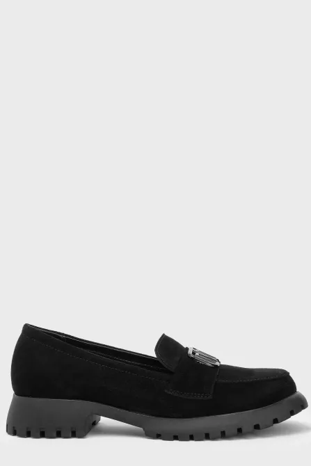 Лофери 167 чорний замш - Купуй стильне взуття в інтернет магазині Charivno 