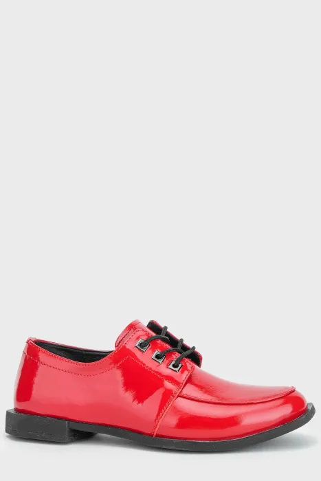 Оксфорди 112 червоні - Купуй стильне взуття в інтернет магазині Charivno 