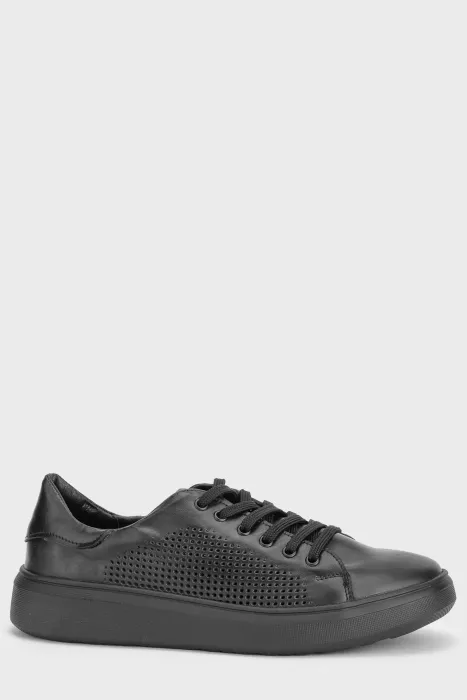 Кеди 115 чорний  - Купуй стильне взуття в інтернет магазині Charivno 